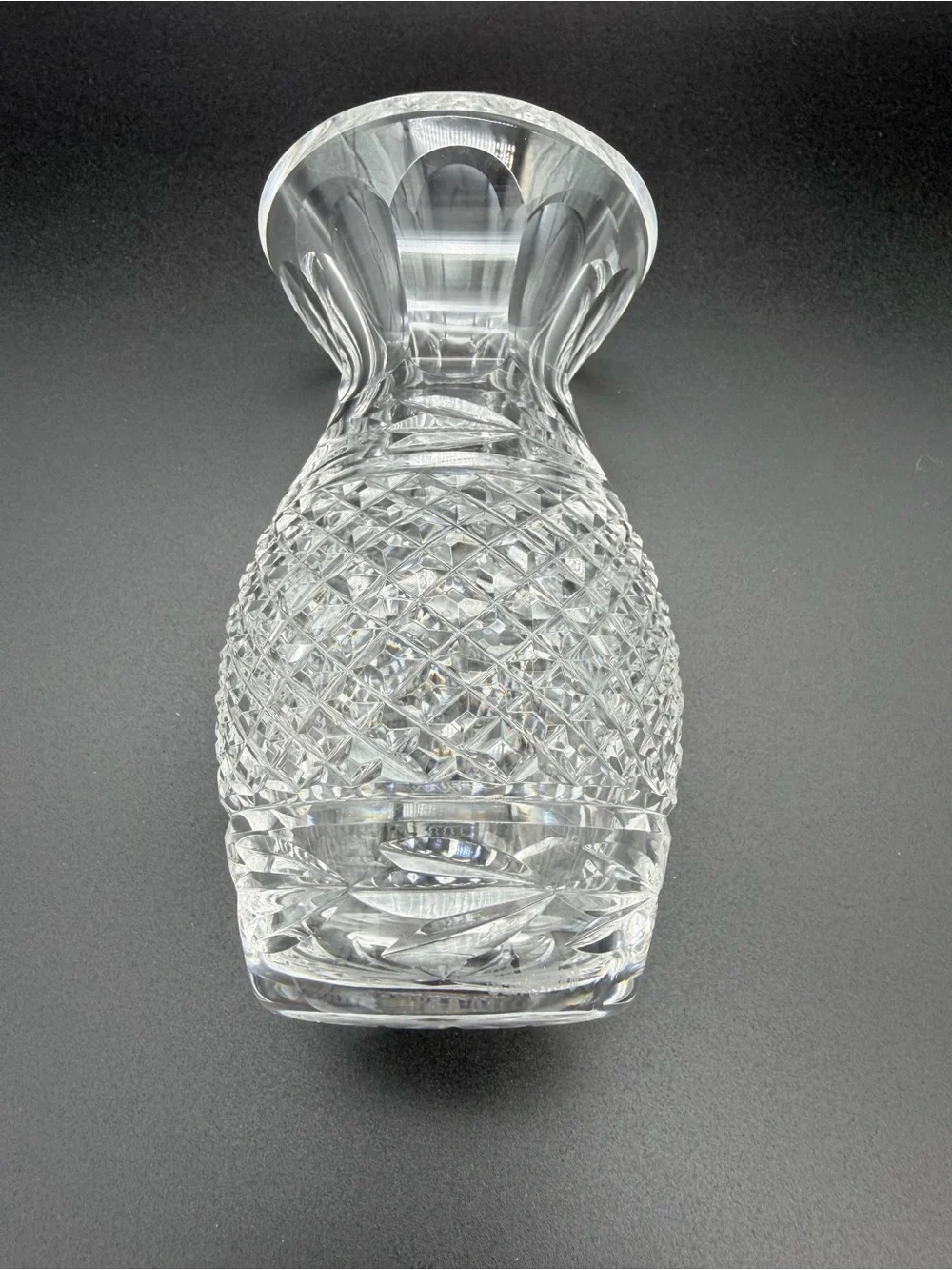 Waterford Glandore 5.5” Crystal Bud Vase / Miniature Vase – Diamond & Leaf Cut